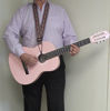 Picture of Performance Plus Classical Guitar/Ukulele Strap, Woven Tapestry/Hootenanny Patterns, GS5-RT - Burgundy Sand