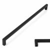 Picture of Koofizo Solid Square Bar Cabinet Handle - Black Furniture Pull, 10 Inch/256mm Screwhole Distance, 1-Piece for Kitchen Cupboard Door, Bedroom Dresser Drawer, Bathroom Wardrobe Hardware