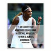 Picture of Serena Williams Quotes-"My Desire To Win Is Always Stronger"- 8 x 10" Motivational Tennis Poster Print w/Photo Image-Ready to Frame. Perfect Sports Wall Art for Home-Office-Locker Room-Gym Décor.