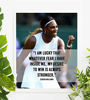 Picture of Serena Williams Quotes-"My Desire To Win Is Always Stronger"- 8 x 10" Motivational Tennis Poster Print w/Photo Image-Ready to Frame. Perfect Sports Wall Art for Home-Office-Locker Room-Gym Décor.