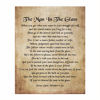 Picture of Peter Dale Wimbrow Sr.-"The Man In The Glass"- Inspirational Poem Page Print- 8 x 10" Poetic Wall Art. Distressed Parchment Print-Ready To Frame. Home-Office-Study Decor. Great Gift for Poetry Fans!