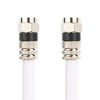 Picture of Postta Digital Coaxial Cable(20 Feet) Quad Shielded White RG6 Cable with F-Male Connectors