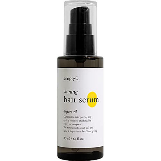 Picture of simplyO Shining Hair Serum for Hair Repair | Nourishing Argan Oil | for Frizzy, Dry, and Damaged Hair | Cruelty Free, Vegan, 2.7 fl oz.