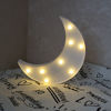 Picture of QiaoFei Led Crescent Moon Decor Light,Cute Nursery Night Lamp Gift-Marquee Moon Sign Wall Decor for Birthday Party,Kids Room, Living Room Decor ( White )