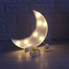 Picture of QiaoFei Led Crescent Moon Decor Light,Cute Nursery Night Lamp Gift-Marquee Moon Sign Wall Decor for Birthday Party,Kids Room, Living Room Decor ( White )