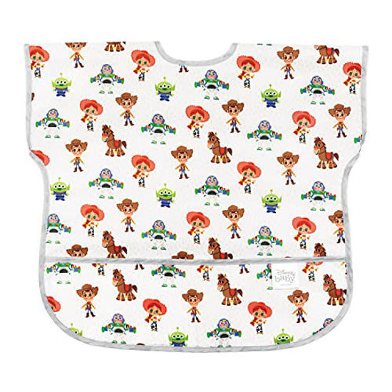 Picture of Bumkins Junior Bib, Short Sleeve Toddler Bib, Smock for Kids 1-3 Years, Waterproof Fabric - Disney Toy Story