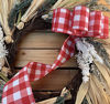 Picture of Red & White Buffalo Plaid Ribbon - 2 1/2" x 10 Yards, Wired Edge, 4th of July, Patriotic, Christmas Wreath, Farmhouse Decor, Garland, Gifts, Wreath, Bows, Valentine's Day