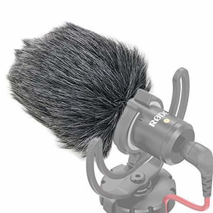 Picture of Furry Windscreen Muff, Mic Pop Filter/Foam Wind Cover fits for Rode VideoMicro and VideoMic Me Me-L Microphone by SUNMON