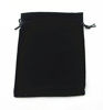 Picture of Pack of 25 Velvet Gift Bags Drawstring Jewelry Pouches Candy Bags Wedding Favors (7" X 5", Black)