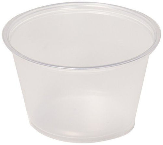 Picture of Sold Individually Solo Plastic 4. 0 oz Clear Portion Container for Food, Beverages, Crafts (Pack of 250)