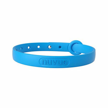 Picture of Nuvuq Comfortable, Soft and Light Cat Collar with Safety Button (Blueberry Blue)