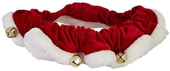 Picture of Huxley & Kent Ruff Scrunchy | Santa (Small) | Festive Christmas Holiday Fun Neckwear for Dogs/Cats | Cute, Comfortable and Durable