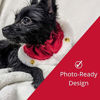 Picture of Huxley & Kent Ruff Scrunchy | Santa (Small) | Festive Christmas Holiday Fun Neckwear for Dogs/Cats | Cute, Comfortable and Durable