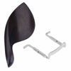 Picture of Jiayouy Violin Ebony Chin Rest with Standard Bracket for 3/4 Violin - Center Mount