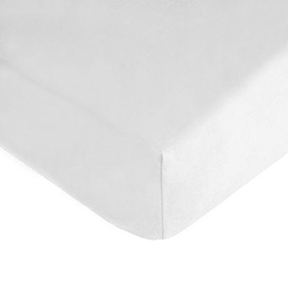 Picture of American Baby Company 100% Cotton Jersey Knit Fitted Crib Sheet for Standard Crib & Toddler Mattresses, Snow White, for Boys & Girls