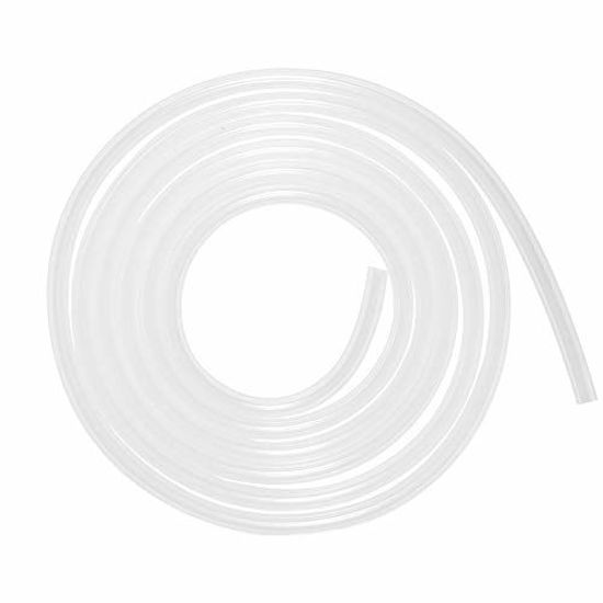 Picture of Quickun Pure Silicone Tubing, 5mm ID x 7mm OD High Temp Food Grade Tube Pure Silicone Hose Tube for Home Brewing, Beer Line, Kegerator, Wine Making, Aquaponics, Air Hose by Proper Pour (16.4 Ft)