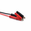 Picture of 14 Gauge Multimeter Test Leads Right Angle Banana Plug to Alligator Clip Heavy Duty Silicone Wire for Electrical Testing (3 Feet / 39") 2Pcs