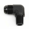 Picture of Black Aluminum 90 Degree Elbow -8 AN AN8 Male To 1/2" NPT Male Fitting Adaptor Connector