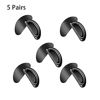 Picture of fayle 5 Pairs Adhesive Nose Pads Anti-Slip Silicone Eyeglass Pads for Glasses Sunglasses Spectacles. Eyeware Accessories (5pairs, Black)