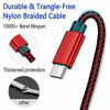 Picture of USB C Cable 10ft, Long Type C Fast Charging Cable,Durable Nylon Braided for Samsung S20 S10 S9 S8 Plus Note 9, Moto ZLG G8, BLU G9 Pro and Other USB C Charge (Red)