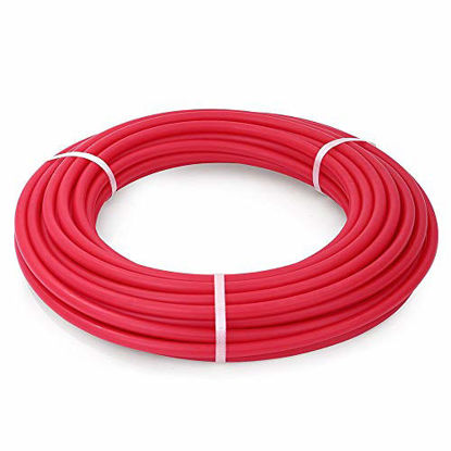 Picture of PureSec 30ft Red 1/4 Inch O.D. RO Tubing at 70°F-120PSI to 150°F-60PSI NSF Certified CCK 1/4" Flexible water pipes 1/4-inch Plastic Tubing(10)