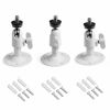 Picture of Security Wall Mount for Stick Up Cam Wired/Batter,SERMICLE Metal Security Camera Bracket for Oculus Sensor,Arlo, Arlo Pro, 360° Rotation 1/4" Screw (3 Pack,White)