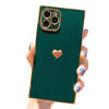 Picture of Square iPhone 11 Pro Max Case,Tzomsze Cute Full Camera Lens Protection & Electroplate Reinforced Corners Shockproof Edge Bumper Case Compatible with iPhone 11 Pro Max [6.5 inches] -Candy Dark Green