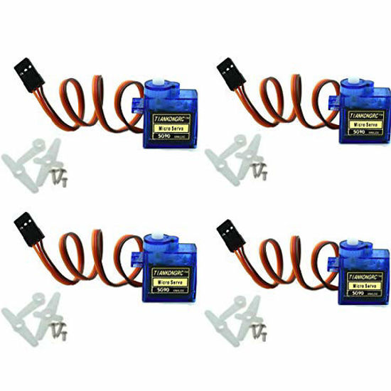 GetUSCart- 4Pcs SG90 9g Micro Servos for RC Robot Helicopter