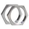 Picture of Dernord Cast Pipe Fitting Stainless Steel 304 Hex Locknut 1 Inch NPT Female (Pack of 2)