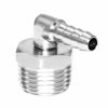 Picture of Joywayus Swivel 90 Degree Elbow,1/4" Hose Barb x 1/2" Male NPT Pipe Fitting,Nickel Plated Brass Adjustable Adapter