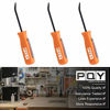 Picture of PQY Mini Pocket Pry Bar with Pocket Clip 4.5" Length 3pcs (Orange)