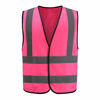 Picture of 12 colour High visibility vest reflective safety vest (Pink, l)