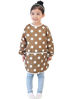 Picture of Plie Waterproof Kids Art Smocks 37 Colors (Age 1-10, S-XXL Size), Brown Dot (42-S)