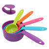 Picture of Rypet Pet Food Scoop Set of 5 - Measuring Cups and Spoons Set Plastic for Dog, Cat and Bird Food (Random Color)