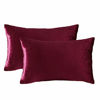 Picture of GIGIZAZA Decorative Small Lumbar Pillow Covers,Cushion Covers Velvet Red Pillows,Sofa Throw 12 X 20 Pillow Covers