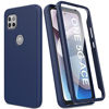 Picture of for Motorola One 5G Ace Case with Built-in Screen Protector, Full Body Protection Shockproof Cover, [Rugged PC Front Bumper + Soft TPU Back Cover] Armor Protective Phone (Navy Blue), (GTPY-MONEA-B)