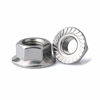 Picture of FullerKreg 25 Pcs M8 x 1.25 A2 Stainless Steel DIN 6923 Serrated Hex Flange Nut, 18-8 Stainless Steel 304, Bright Finish