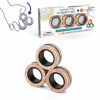 Picture of Magnetic Rings Pop Fidget Toy Set, Idea ADHD Fidget Toys, Adult Fidget Magnets Spinner Rings for Anxiety Relief Therapy, Fidget Pack for Adults Teens Kids (3PCS)