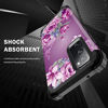 Picture of Lontect for Galaxy S20 FE 5G Case, S20 Fan Edition 5G Case Floral Shockproof Heavy Duty 3 in 1 Hybrid Sturdy Protective Cover Case for Samsung Galaxy S20 FE 5G 6.5 inches 2020, Purple Flower/Black