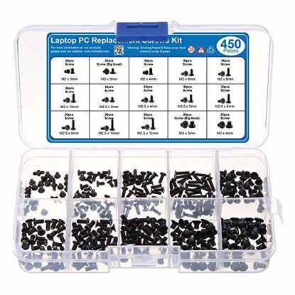 Picture of MMOBIEL 450 pcs Laptop Notebook Computer Replacement Screws Kit for HP, IBM, Lenovo, Toshiba, Gateway, Samsung, Dell, Sony, Acer, Asus, SSD Hard Disk SATA