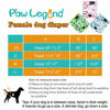 Picture of Paw Legend Reusable Female Dog Diapers(3 Pack, Flower, Small)