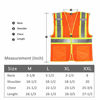 Picture of SULWZM High Visibility Reflective Safety Vest with Zipper and Pockets Orange,M