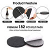 Picture of Felt Furniture Pads -182 Pcs Furniture Pads Self Adhesive, Cuttable Felt Chair Pads, Anti Scratch Floor Protectors for Furniture Feet Chair Legs, Furniture Felt Pads for Hardwoods Floors, Mixed Color