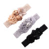 Picture of Ever Fairy Chiffon Lace Flower Baby Girls Turban Headband Head Wrap With Pearl