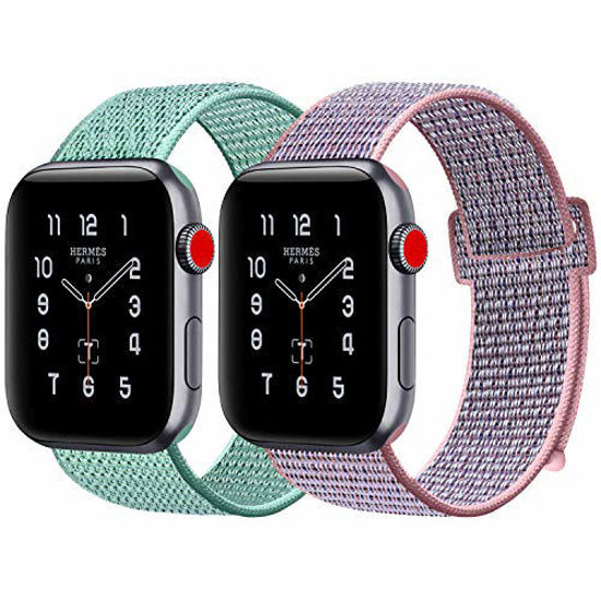 Pink sand nylon apple watch online band