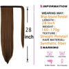 Picture of Straight Ponytail Extension 28 Inch Heat Resistant Synthetic Natural Hairpiece Wrap Around Pony Tail Hair Extensions for Black Women Hair Piece