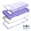 Picture of Phone Case for Samsung Galaxy S8 Hard Cover Shockproof Soft Silicone Bumper Hybrid Three Layer Defender Heavy Duty Protective Cell Accessories Glaxay S 8 8S Edge SM-G950U Cases Women Girl Purple