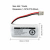 Picture of Kruta BT183342/BT283342 2.4V 800mAh Ni-MH Battery Pack, Compatible with AT&T VTech Cordless Phone Batteries BT183342/BT283342 BT162342/BT262342 CS6709 CS6609 CS6409 BL102-3 EL52100 EL50003 (Pack of 4)