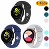 Picture of EZCO 3-Pack Compatible Samsung Galaxy Watch Active Bands/Galaxy Watch 42mm/Gear Sport Bands, 20mm Soft Waterproof Silicone Sport Watch Strap Replacement Wristband Compatible Galaxy Watch 42mm R810