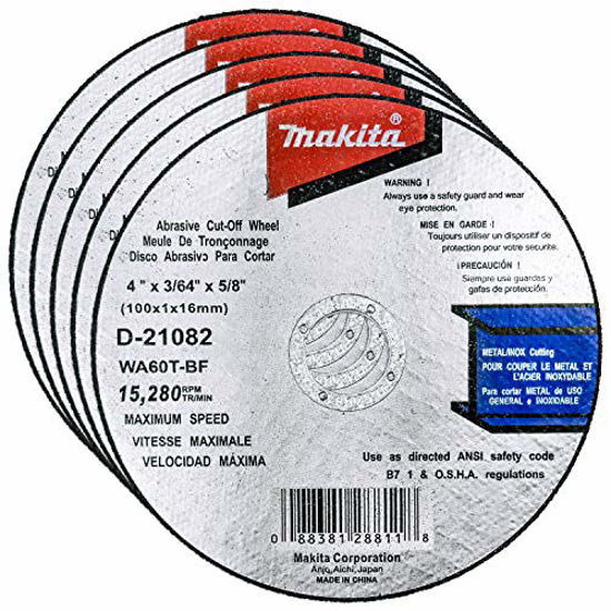 GetUSCart Makita 5 Pack 4 Inch Cut Off Wheels For 4